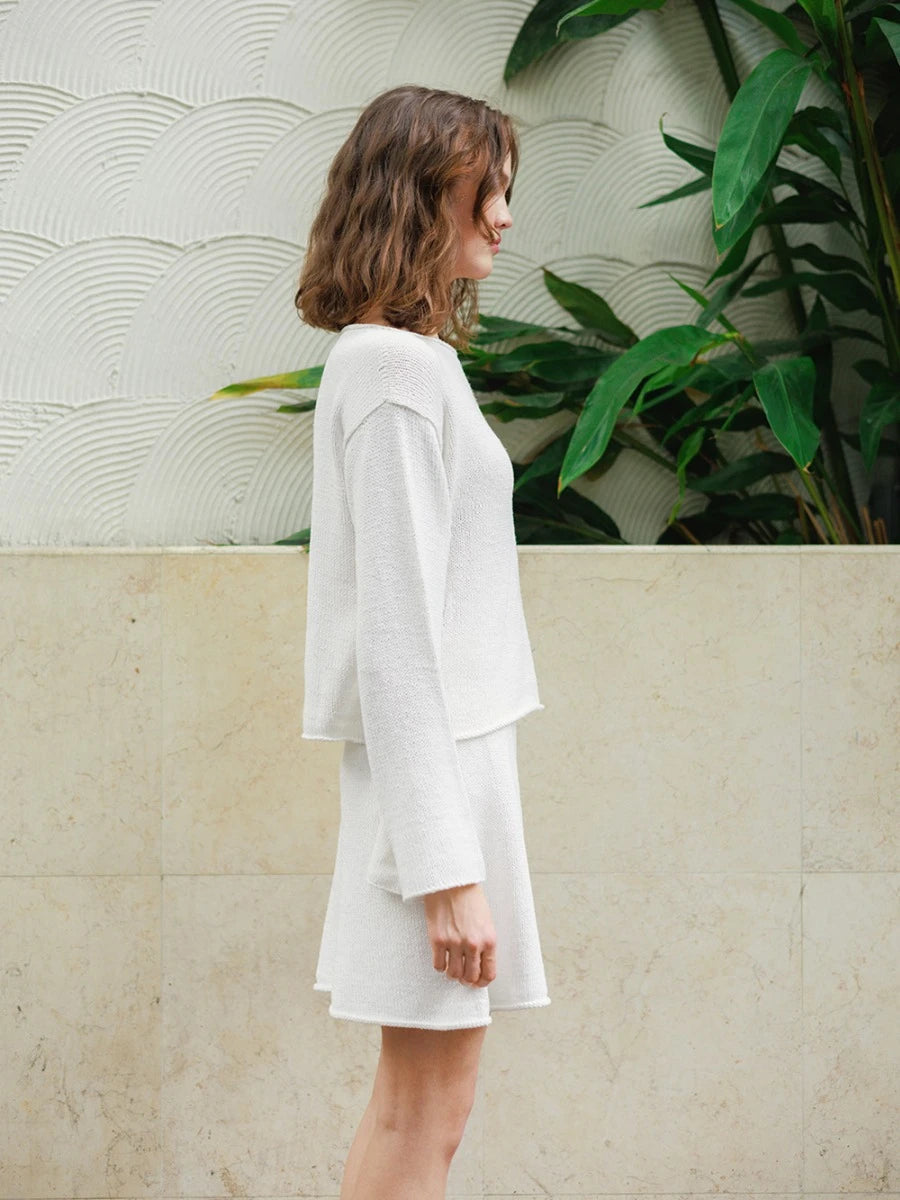 Milly Sweater and Skirt / Summer Knits 2404 / No.8 / Single Pattern by Sandnes Garn