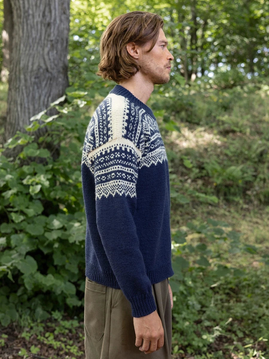 Marius Sweater for Men / Norwegian Icons Collection 2410 / No. 3 / Single Pattern by Sandnes Garn
