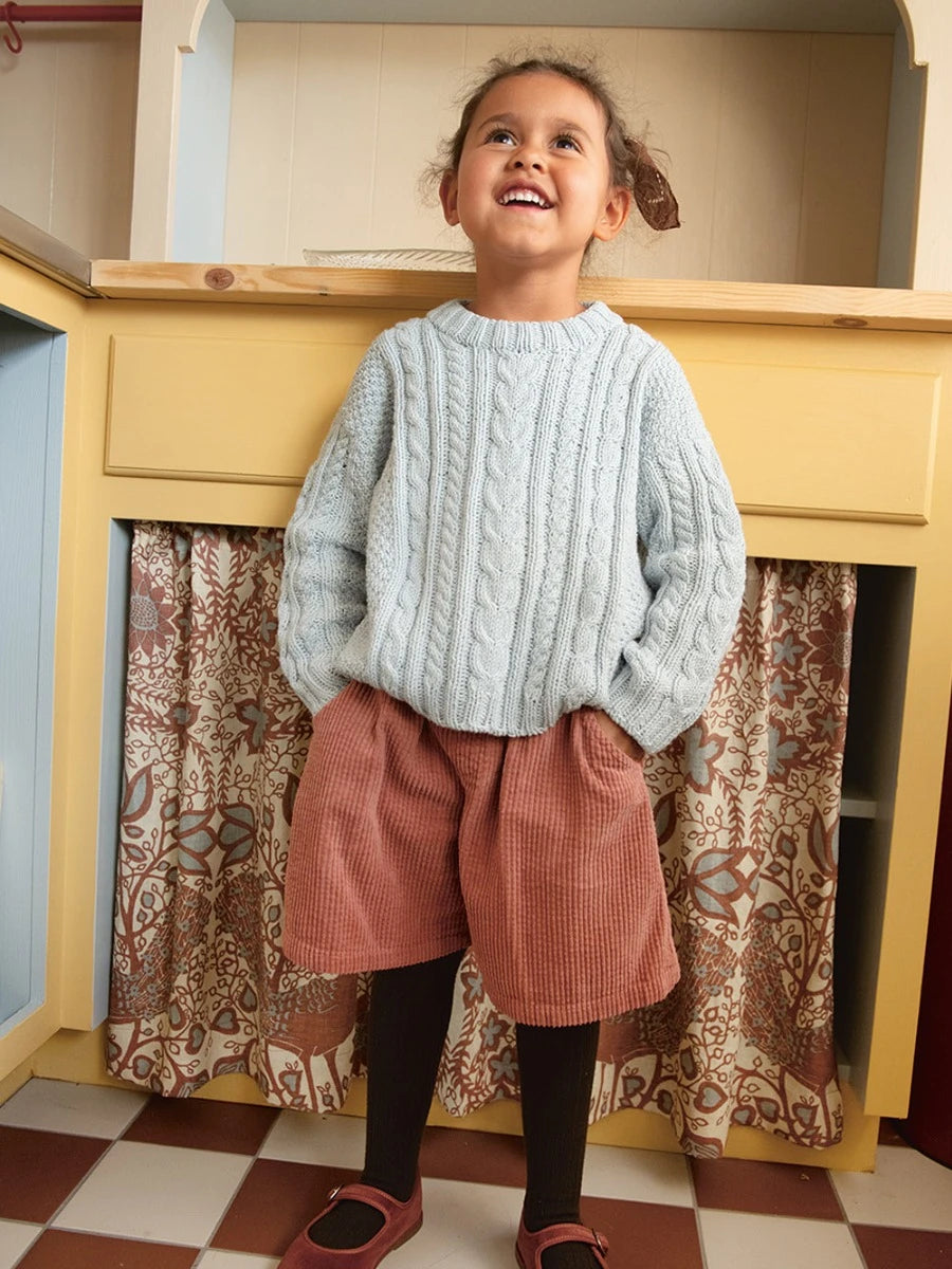 Caspian Sweater Junior / Soft Knit for Kids 2501 / No. 1 / Single Pattern by Sandnes Garn