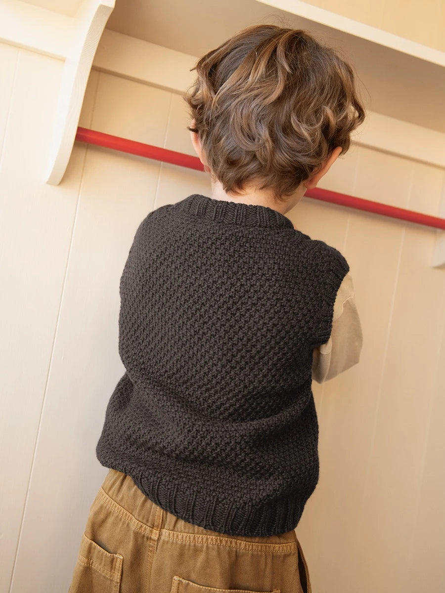 Caspian Slipover Junior / Soft Knit for Kids 2501 / No. 3 / Single Pattern by Sandnes Garn