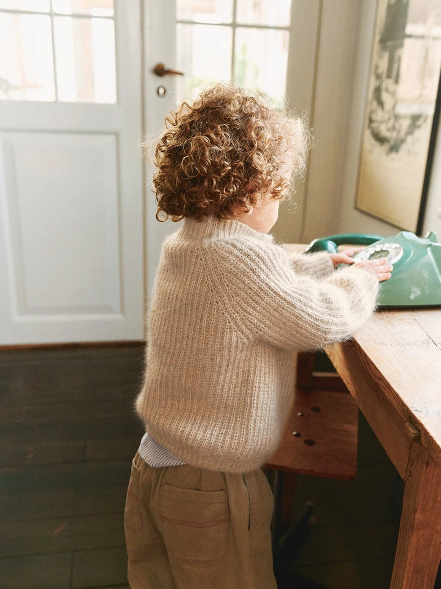 Tia Zipper Jacket Junior / 2601 Soft Knits for Kids / No. 3 / Single Pattern by Sandnes Garn - Must be purchased Sandnes Garn Yarn