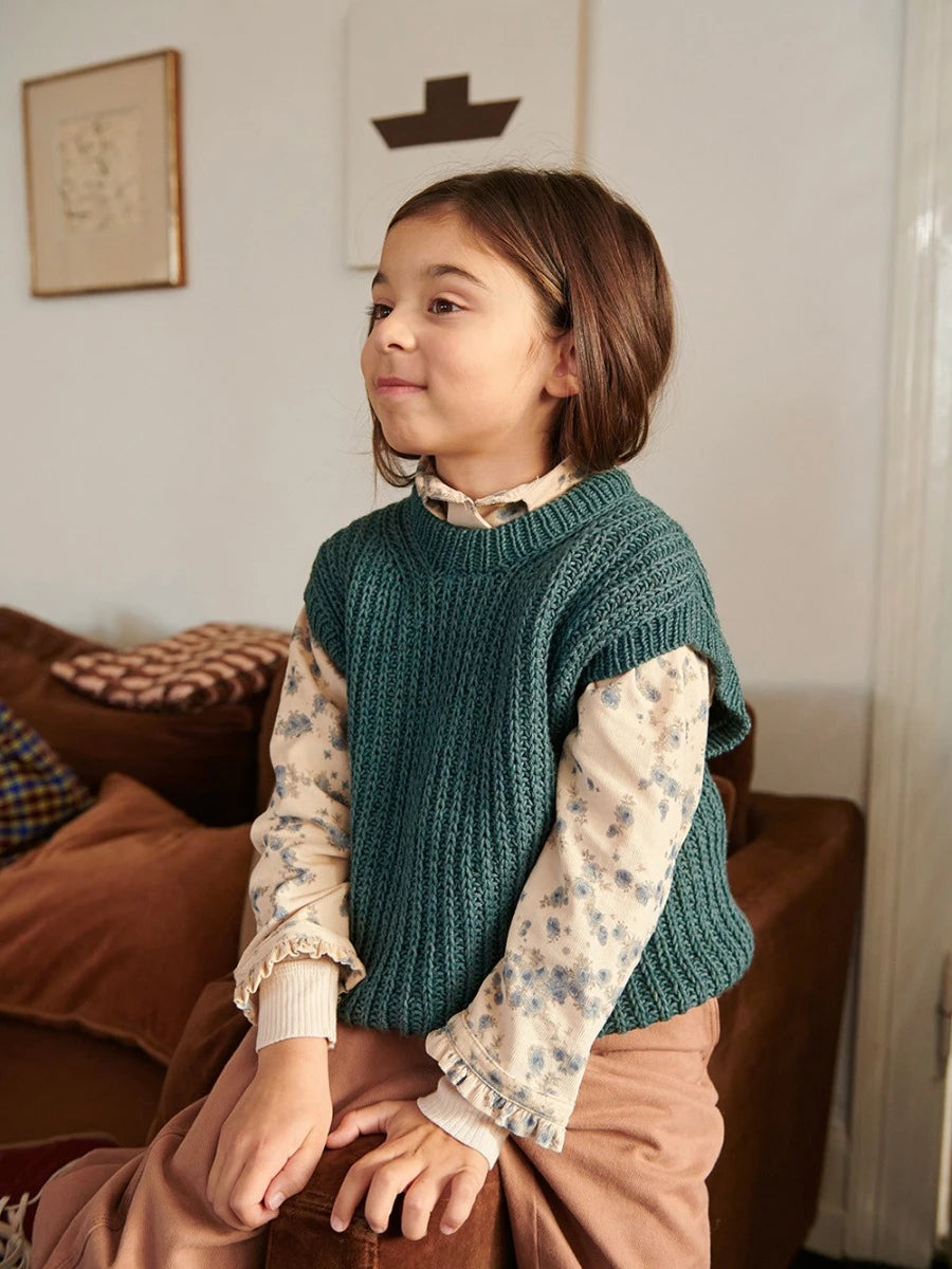 Loui Slipover Junior / 2601 Soft Knits for Kids / No. 4 / Single Pattern by Sandnes Garn - Must be purchased Sandnes Garn Yarn