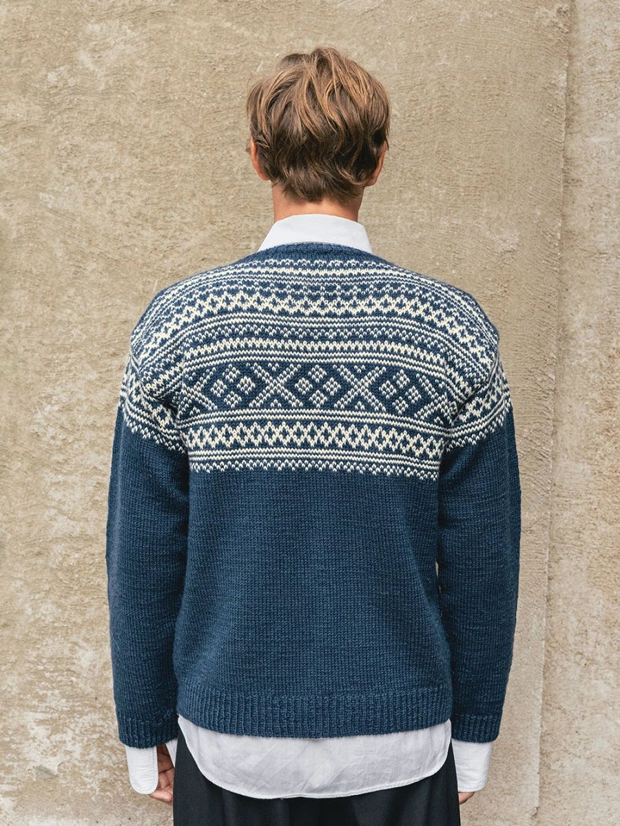 Setesdal Men's Cardigan / Norwegian Icons Adult 2510 / No. 7 / Single Pattern by Sandnes Garn