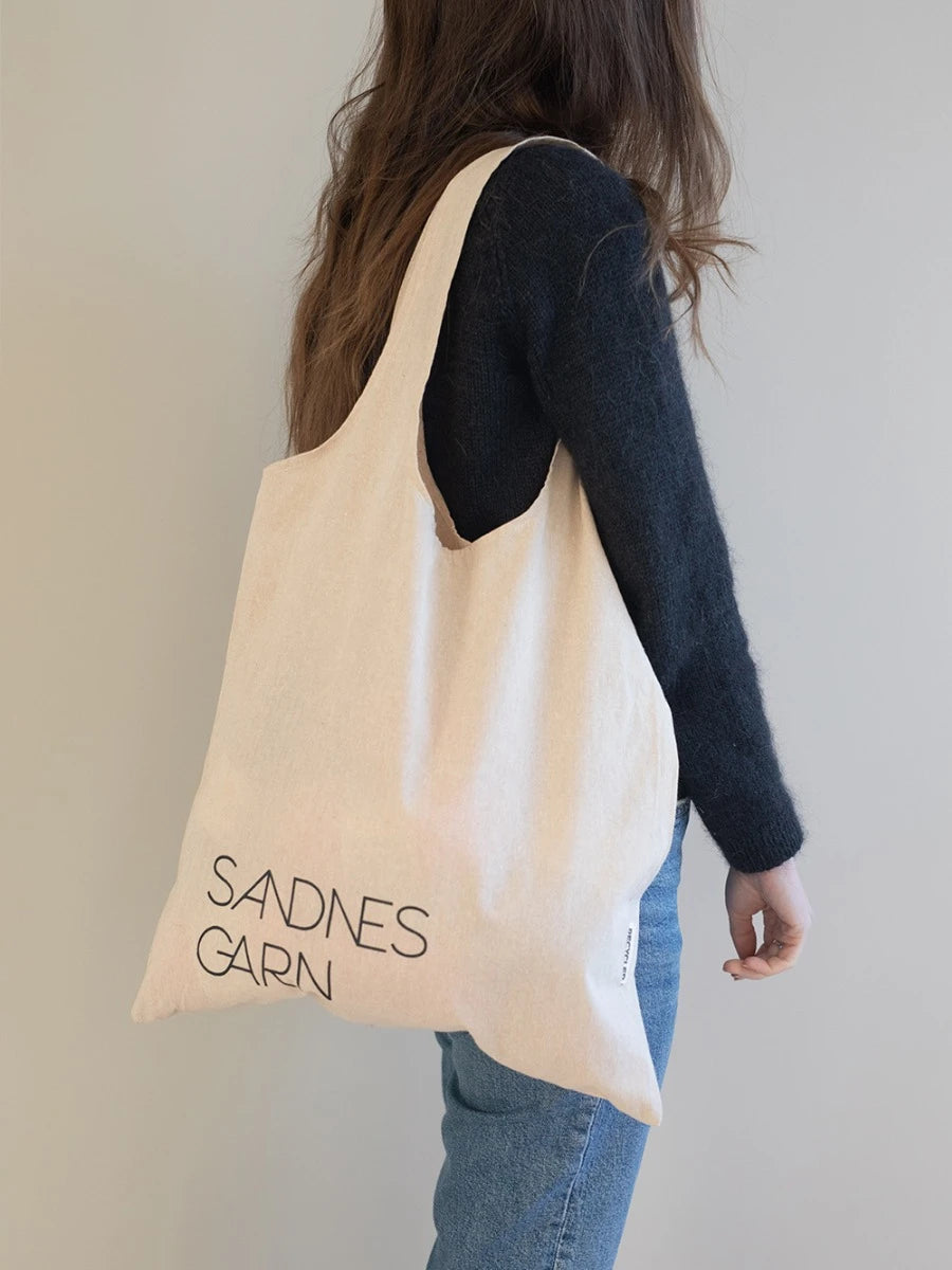 Recycled Cotton Tote Bag with Sandnes Garn Logo