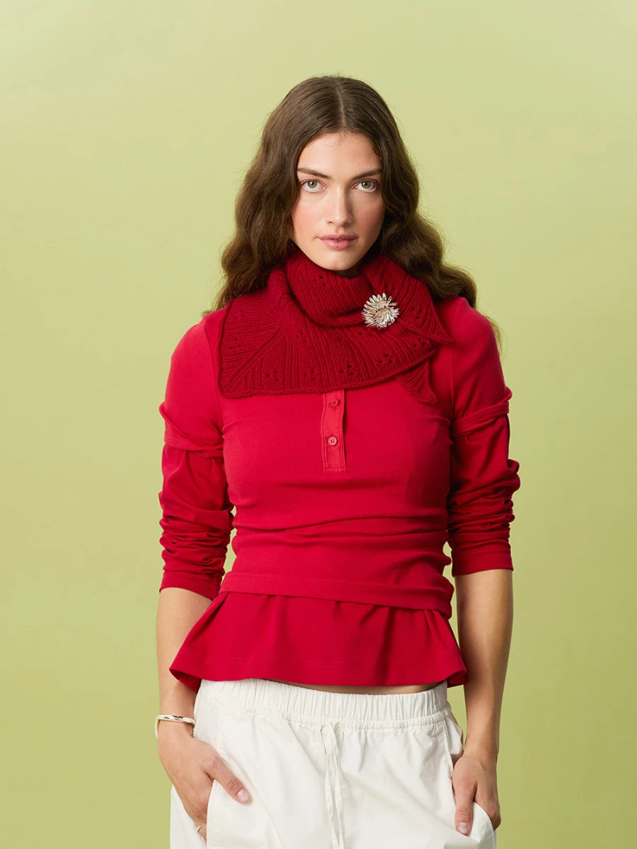 Miu Pointelle Shawl / 2607 Cashmere / No. 3 / Single Pattern by Sandnes Garn - Must be purchased Sandnes Garn Yarn