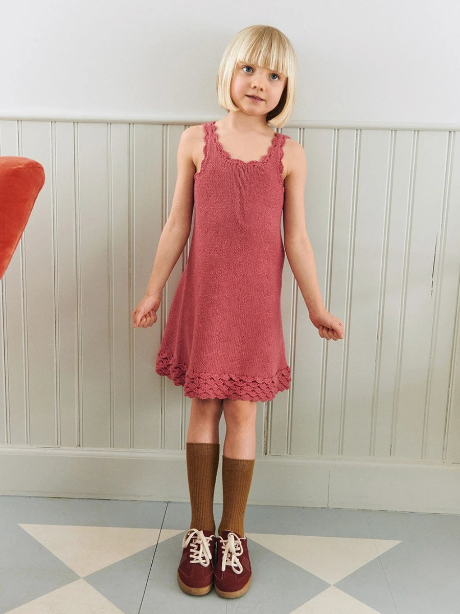 Roselyn Dress Junior / 2603 Summer Kids and Baby / No. 1 / Single Pattern by Sandnes Garn - Must be purchased Sandnes Garn Yarn