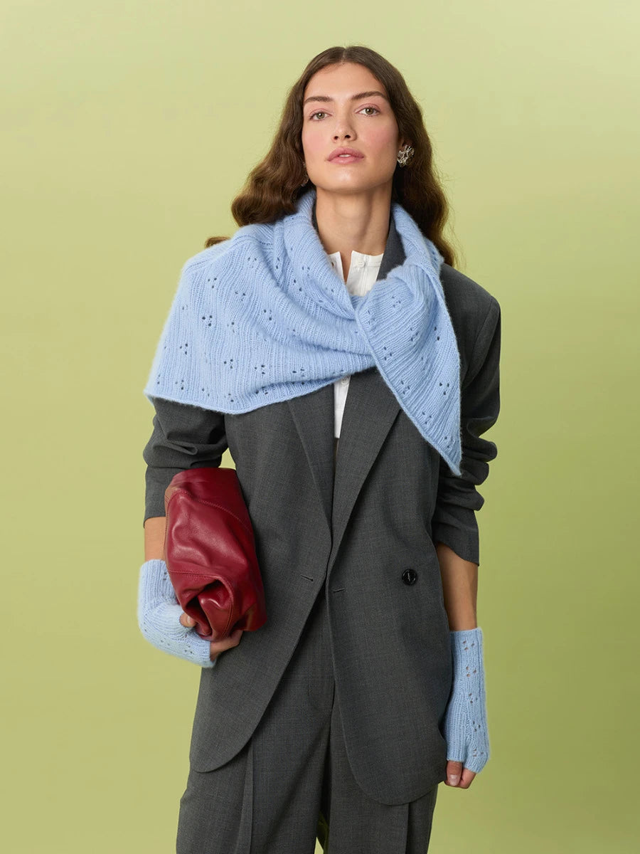 Miu Pointelle Shawl / 2607 Cashmere / No. 3 / Single Pattern by Sandnes Garn - Must be purchased Sandnes Garn Yarn
