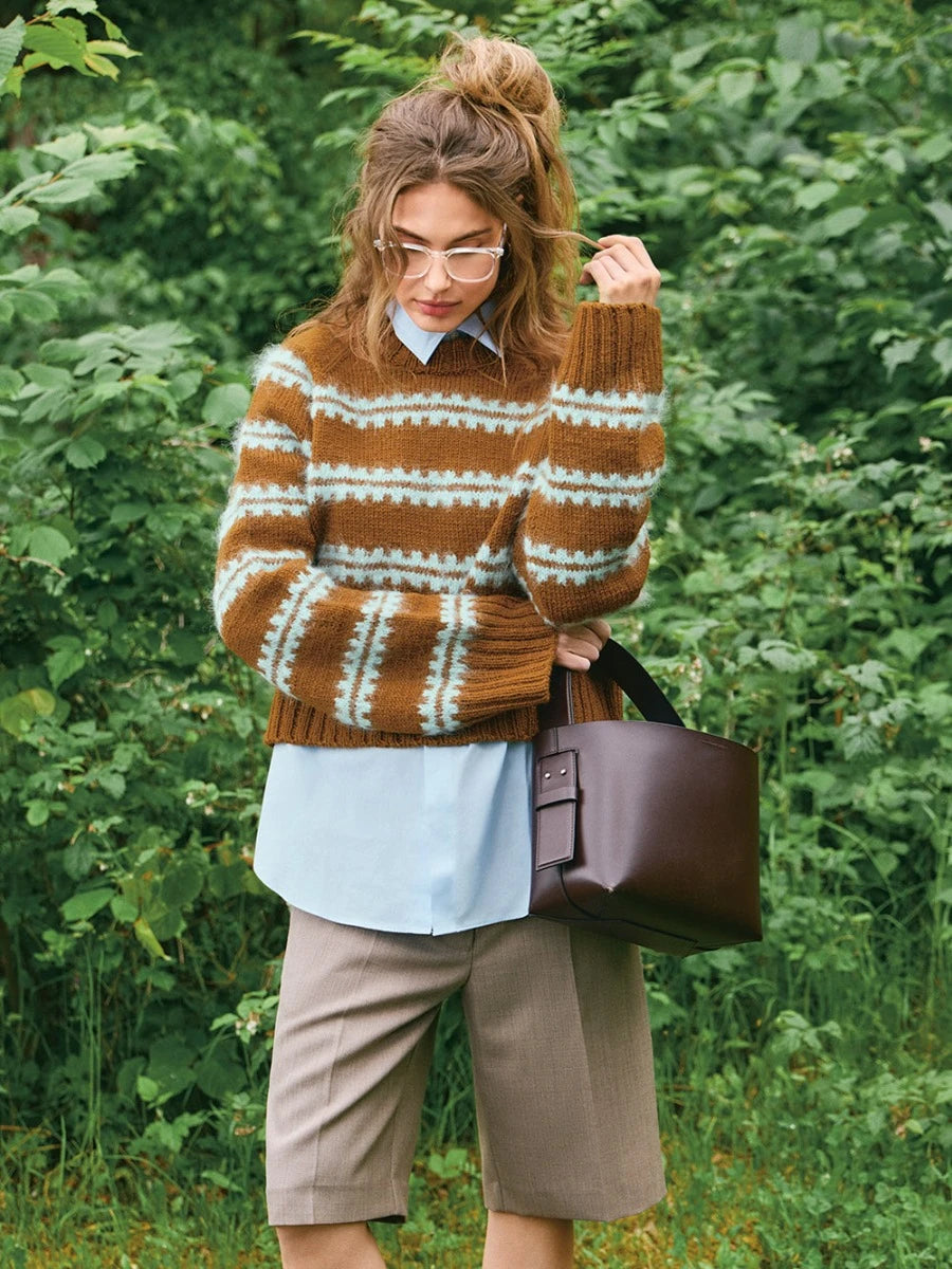 Ridge Sweater / DIY 2507 / No.8 / Single Pattern by Sandnes Garn