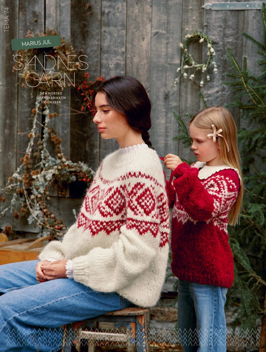 Marius Christmas / Collection Theme 74 / Pattern Booklet by Sandnes Garn / Booklets must be purchased with minimum of 3  skeins of Sandnes Yarn