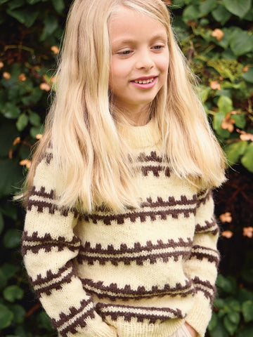 Ridge Sweater Junior / 2513 Atlas / No. 3 / Single Pattern by Sandnes Garn
