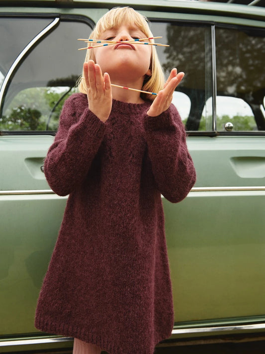 Sweet Pea Dress Junior / 2506 Soft Knits for Kids / No.8 / Single Pattern by Sandnes Garn