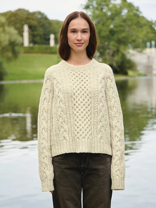 Wilbur Cable Sweater / 2513 Atlas / No. 4 / Single Pattern by Sandnes Garn