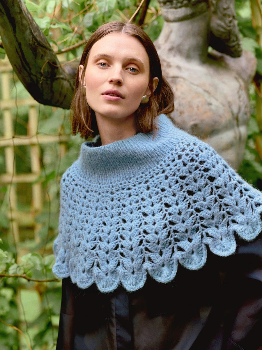 Flowerfield Poncho / 2606 DIY / No. 15 / Single Pattern by Sandnes Garn - Must be purchased Sandnes Garn Yarn