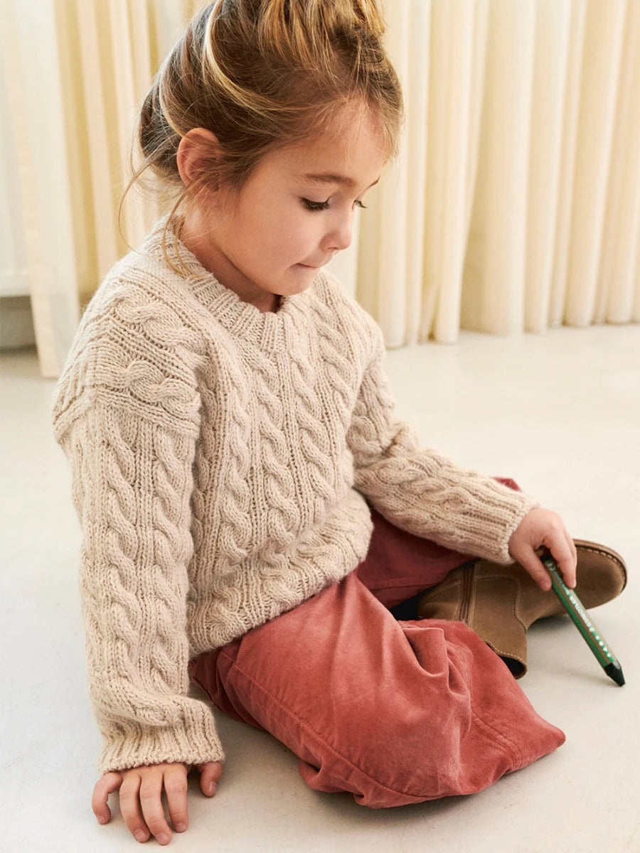 Bonnie Sweater Junior / Soft Knits For Kids Collection 2401 / No.1A / Single Pattern by Sandnes Garn