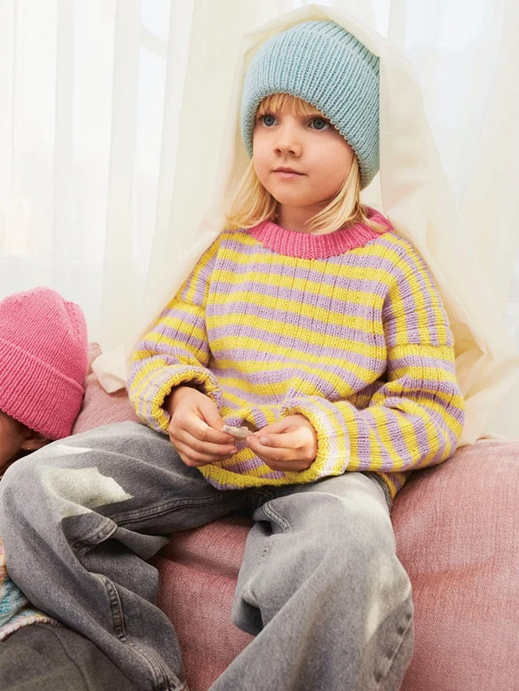 Sedrick Sweater Junior / Soft Knits For Kids Collection 2401 / No. 2 / Single Pattern by Sandnes Garn