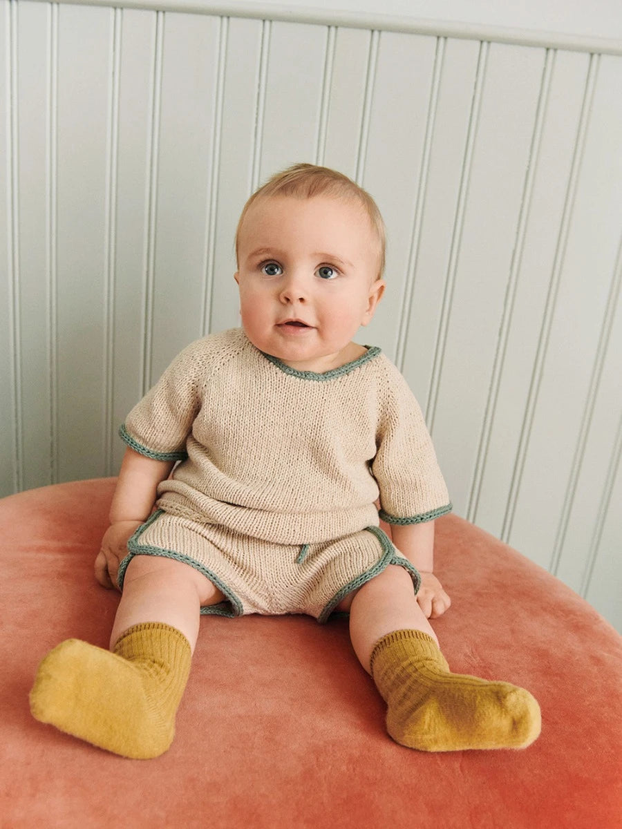 Jonathan Tee & Shorts Junior / 2603 Summer Kids and Baby / No. 2 / Single Pattern by Sandnes Garn - Must be purchased Sandnes Garn Yarn