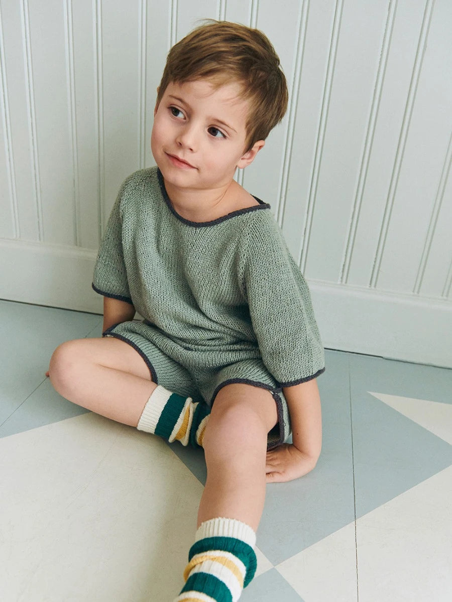Jonathan Tee & Shorts Junior / 2603 Summer Kids and Baby / No. 2 / Single Pattern by Sandnes Garn - Must be purchased Sandnes Garn Yarn