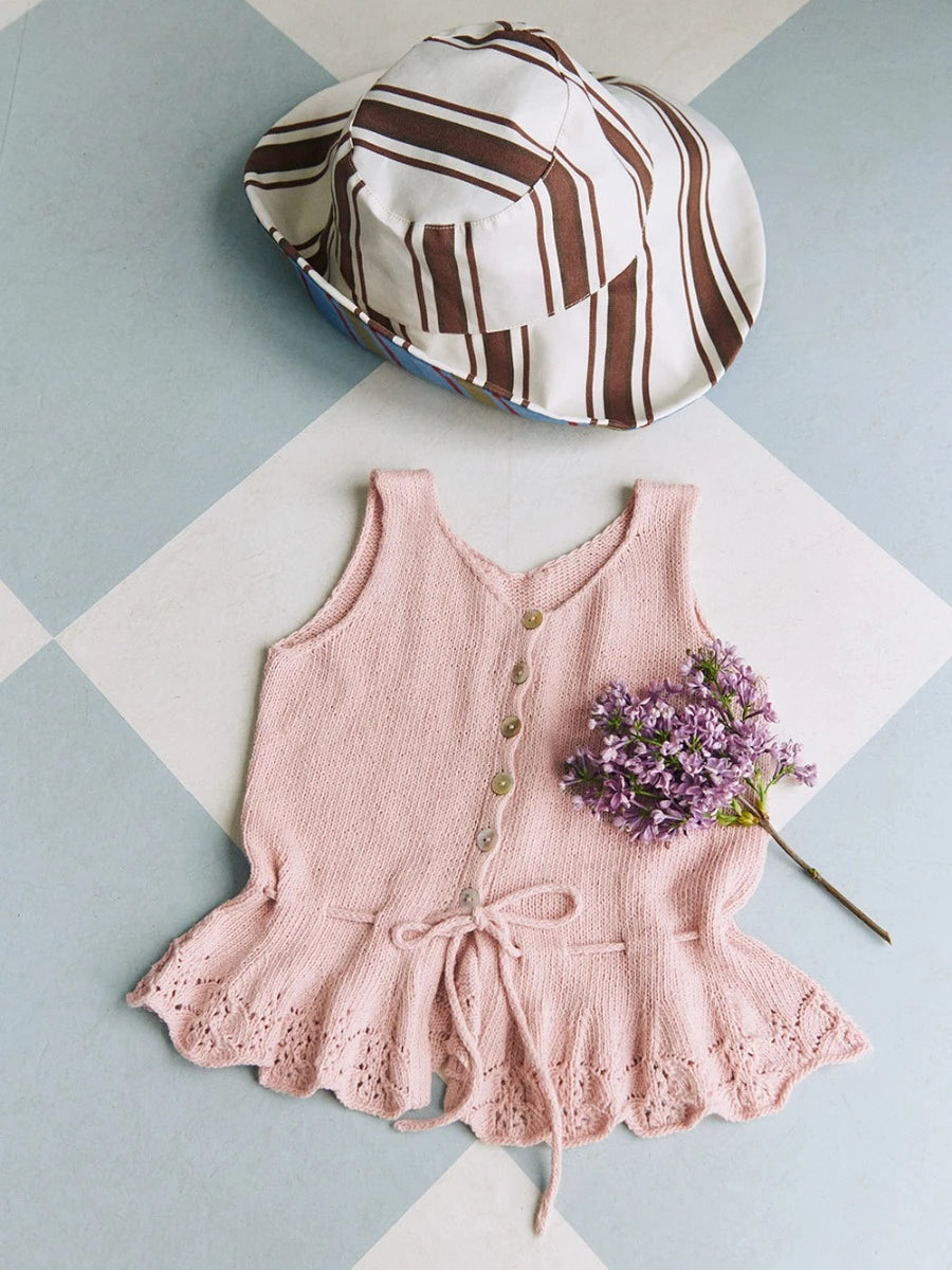 Adeline Top Junior / 2603 Summer Kids and Baby / No. 3 / Single Pattern by Sandnes Garn - Must be purchased Sandnes Garn Yarn