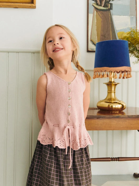 Adeline Top Junior / 2603 Summer Kids and Baby / No. 3 / Single Pattern by Sandnes Garn - Must be purchased Sandnes Garn Yarn