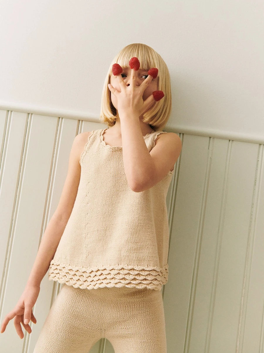 Roselyn Singlet & Pants Junior / 2603 Summer Kids and Baby / No. 7 / Single Pattern by Sandnes Garn - Must be purchased Sandnes Garn Yarn