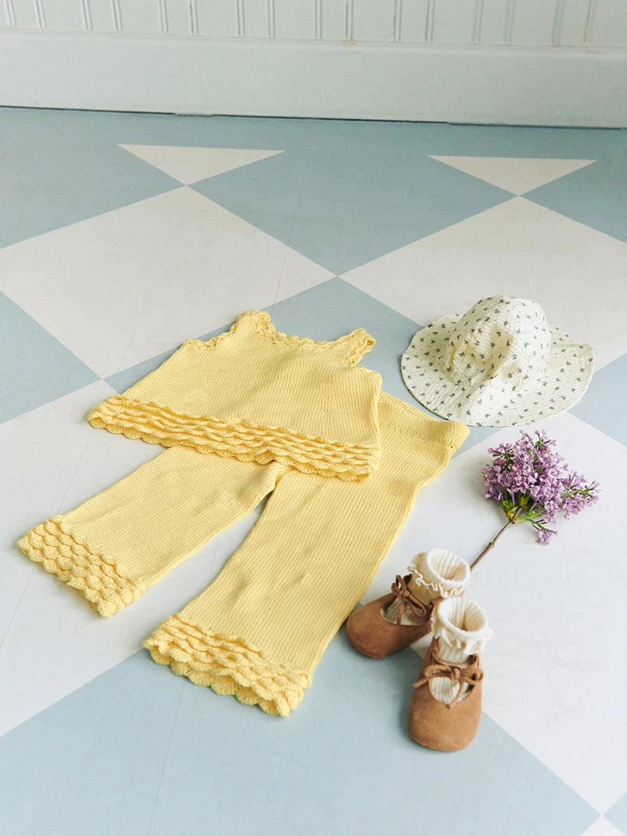 Rosette Top, Pants & Bloomer Baby / 2603 Summer Kids and Baby / No. 7 / Single Pattern by Sandnes Garn - Must be purchased Sandnes Garn Yarn