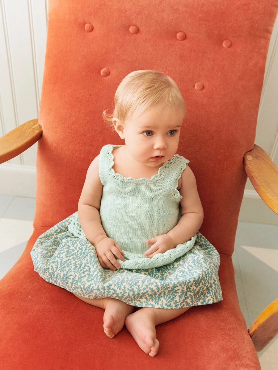 Rosette Top, Pants & Bloomer Baby / 2603 Summer Kids and Baby / No. 7 / Single Pattern by Sandnes Garn - Must be purchased Sandnes Garn Yarn