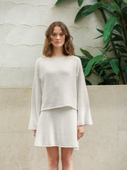 Milly Sweater and Skirt / Summer Knits 2404 / No.8 / Single Pattern by Sandnes Garn