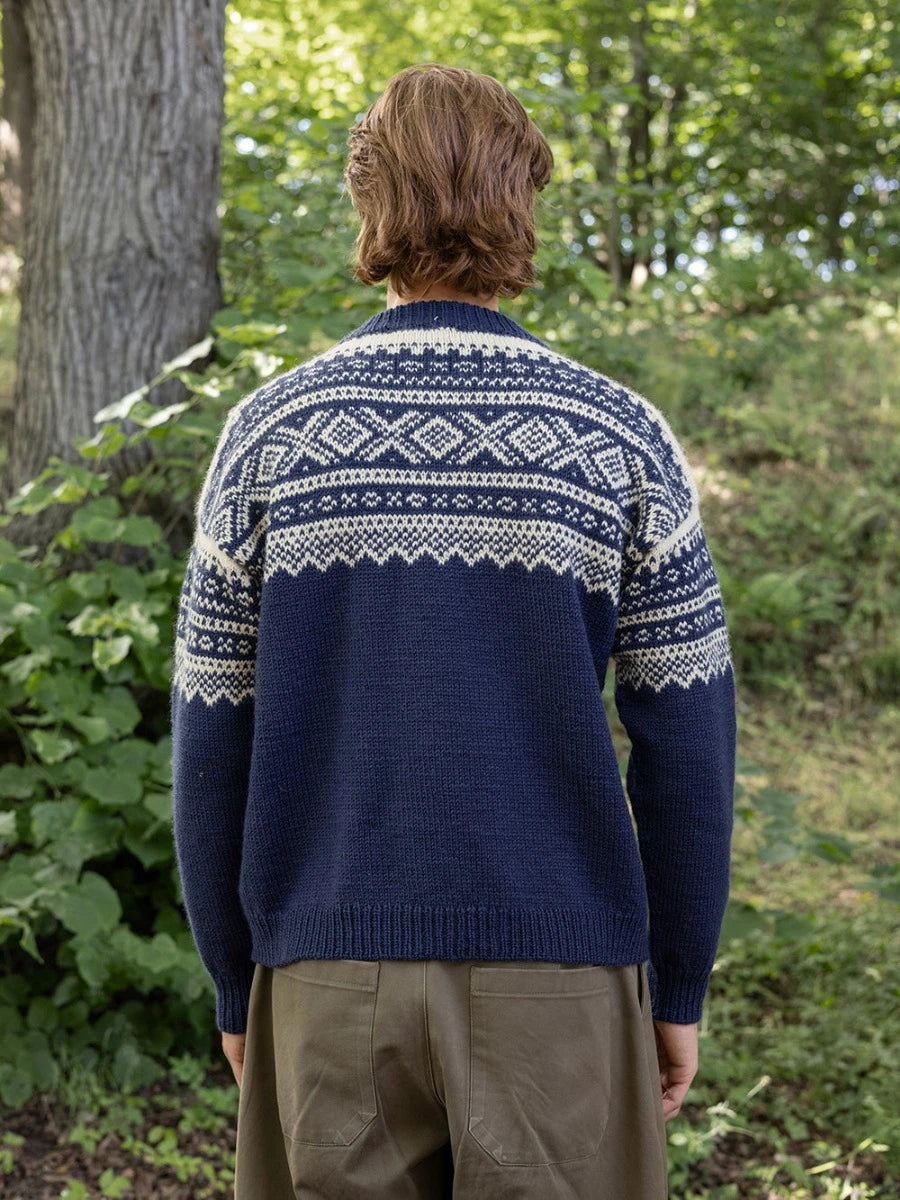 Marius Sweater for Men / Norwegian Icons Collection 2410 / No. 3 / Single Pattern by Sandnes Garn