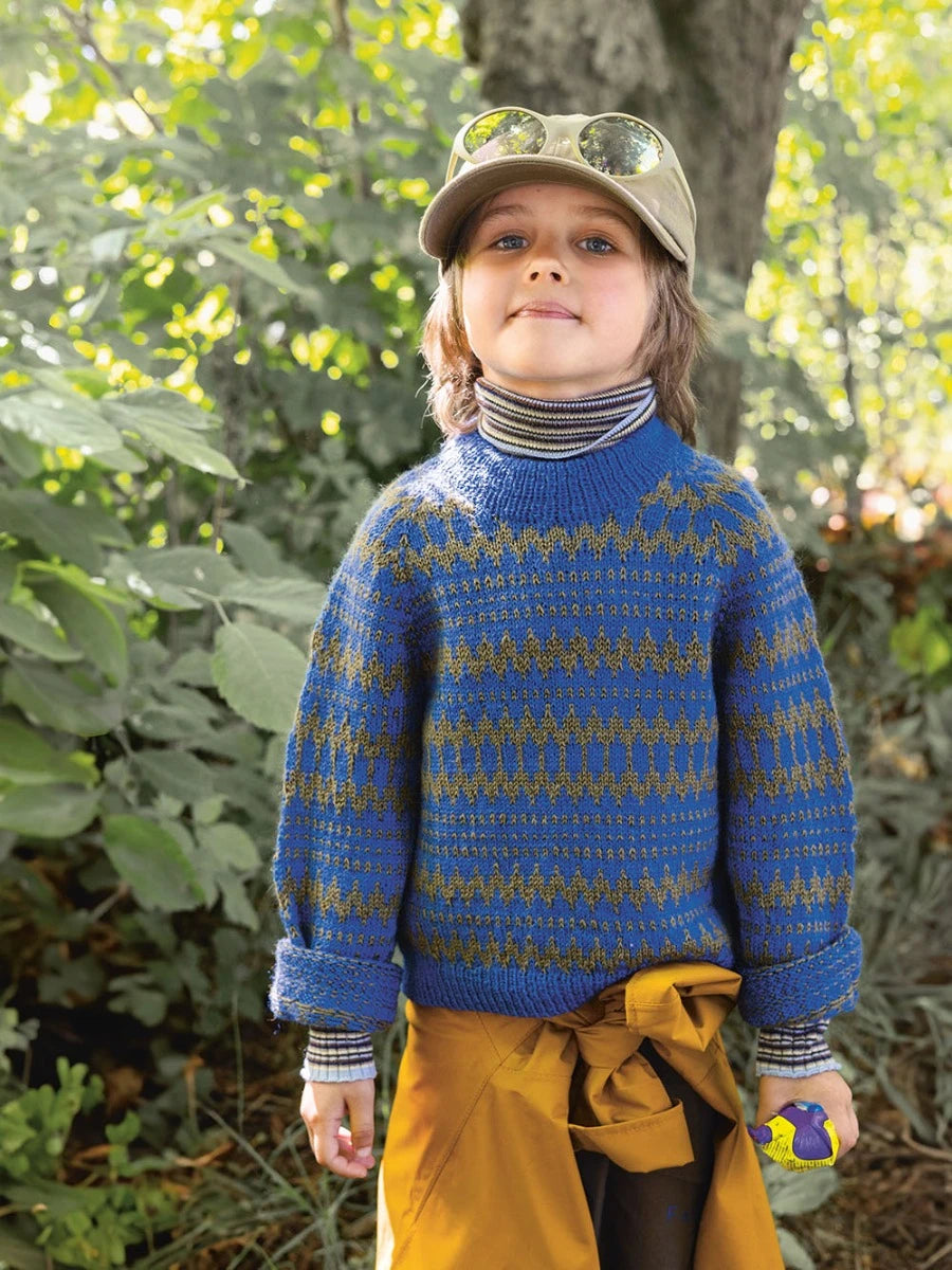 Kleiva Sweater Childrens / Norwegian Icons Children Collection 2411 / No. 4 / Single Pattern by Sandnes Garn