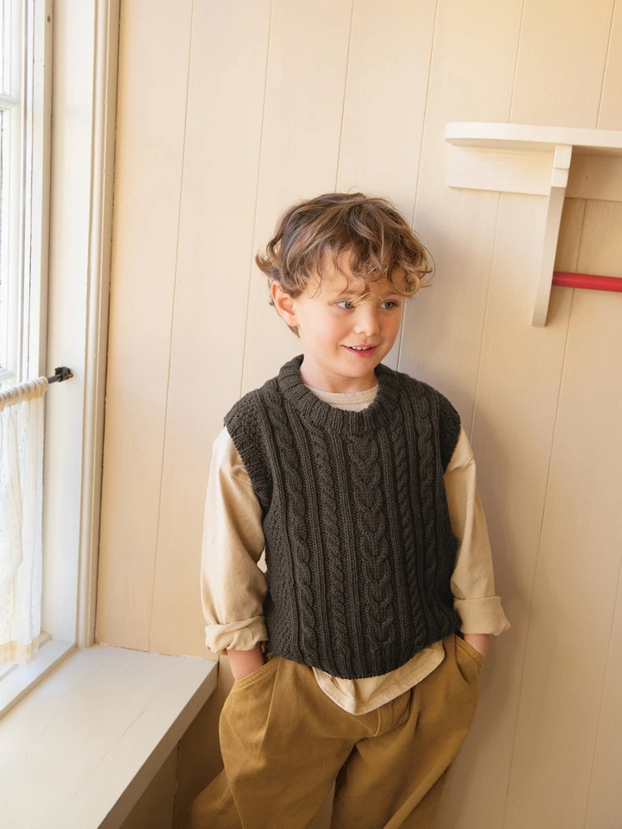 Caspian Slipover Junior / Soft Knit for Kids 2501 / No. 3 / Single Pattern by Sandnes Garn