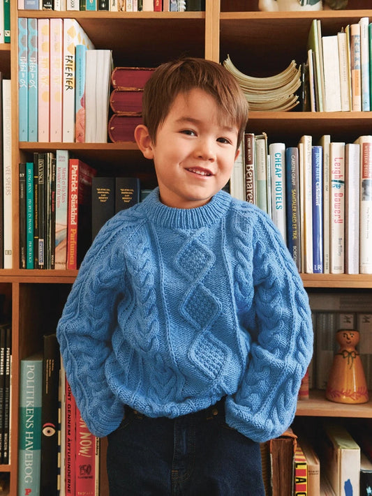 Nilo Sweater Junior / 2601 Soft Knits for Kids / No. 1 / Single Pattern by Sandnes Garn - Must be purchased Sandnes Garn Yarn
