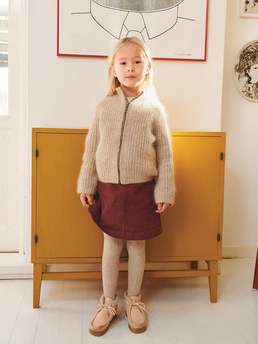 Tia Zipper Jacket Junior / 2601 Soft Knits for Kids / No. 3 / Single Pattern by Sandnes Garn - Must be purchased Sandnes Garn Yarn