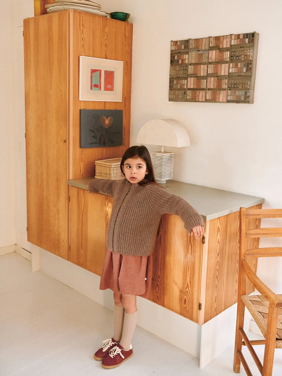 Tia Zipper Jacket Junior / 2601 Soft Knits for Kids / No. 3 / Single Pattern by Sandnes Garn - Must be purchased Sandnes Garn Yarn