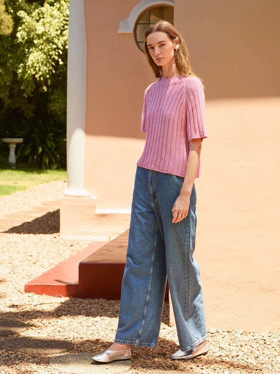 Elva Tee / 2604 Summer Knits / No. 7 / Single Pattern by Sandnes Garn - Must be purchased Sandnes Garn Yarn