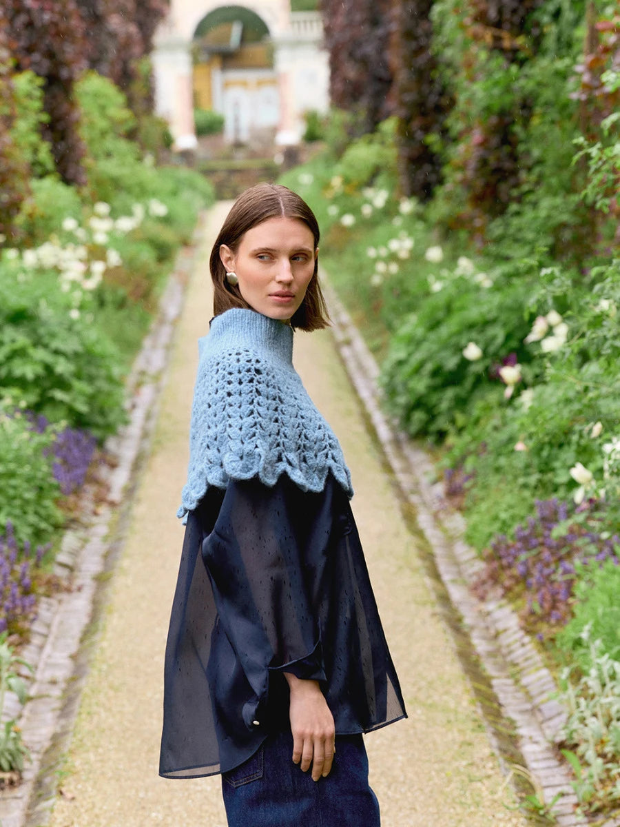 Flowerfield Poncho / 2606 DIY / No. 15 / Single Pattern by Sandnes Garn - Must be purchased Sandnes Garn Yarn