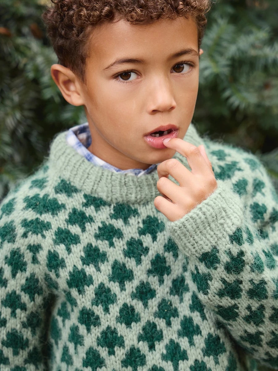 Christmas Tree Sweater Junior / Collection 2511 / No. 1 / Single Pattern by Sandnes Garn