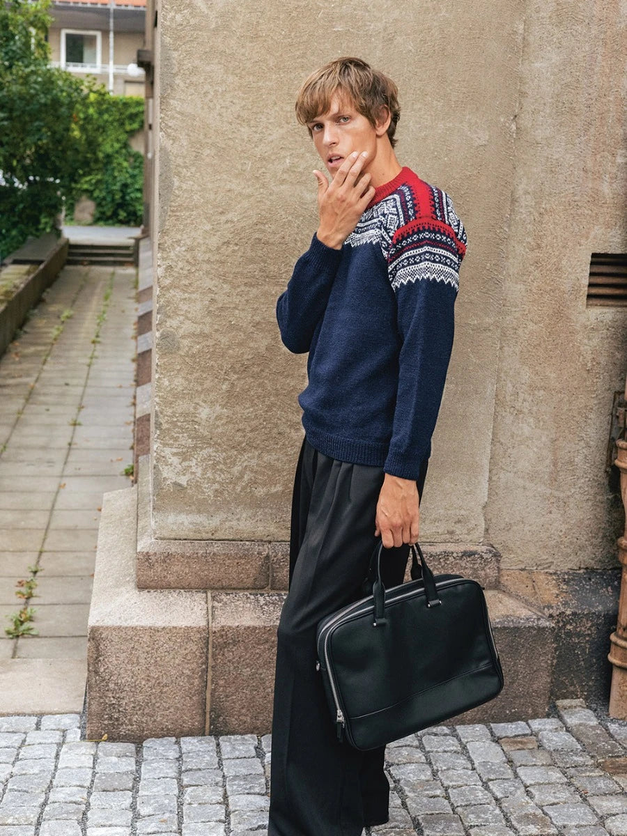 Marius Men's Sweater / Norwegian Icons Adult 2510 / No. 4 / Single Pattern by Sandnes Garn