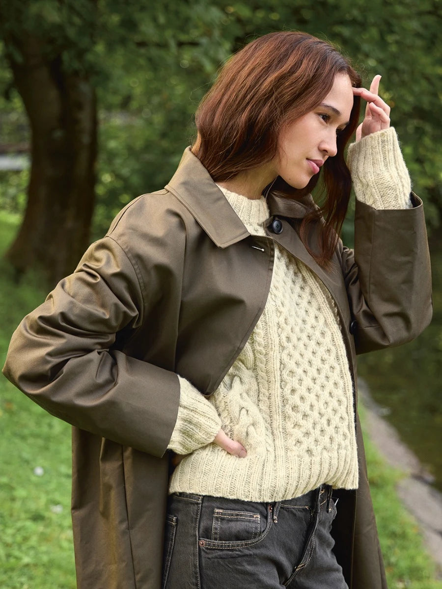 Wilbur Cable Sweater / 2513 Atlas / No. 4 / Single Pattern by Sandnes Garn