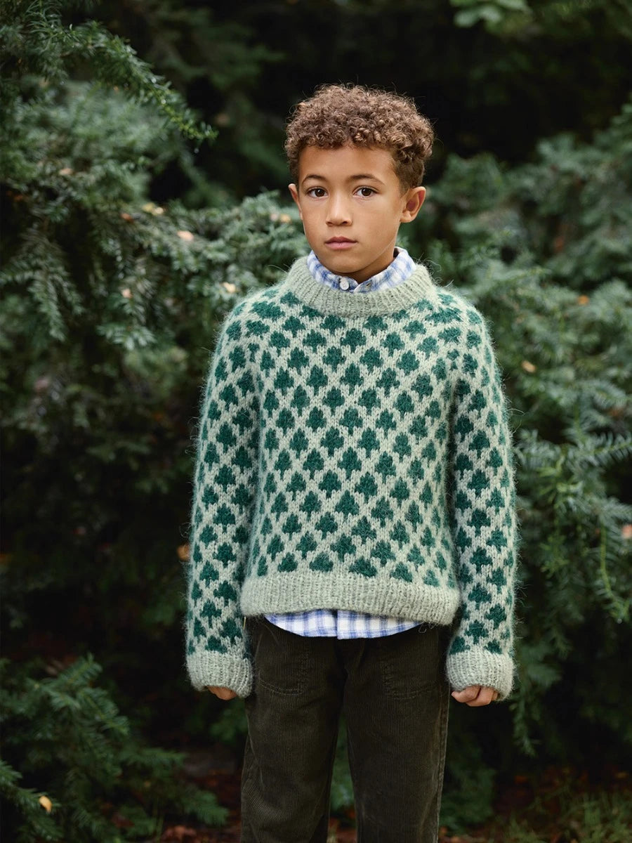 Christmas Tree Sweater Junior / Collection 2511 / No. 1 / Single Pattern by Sandnes Garn