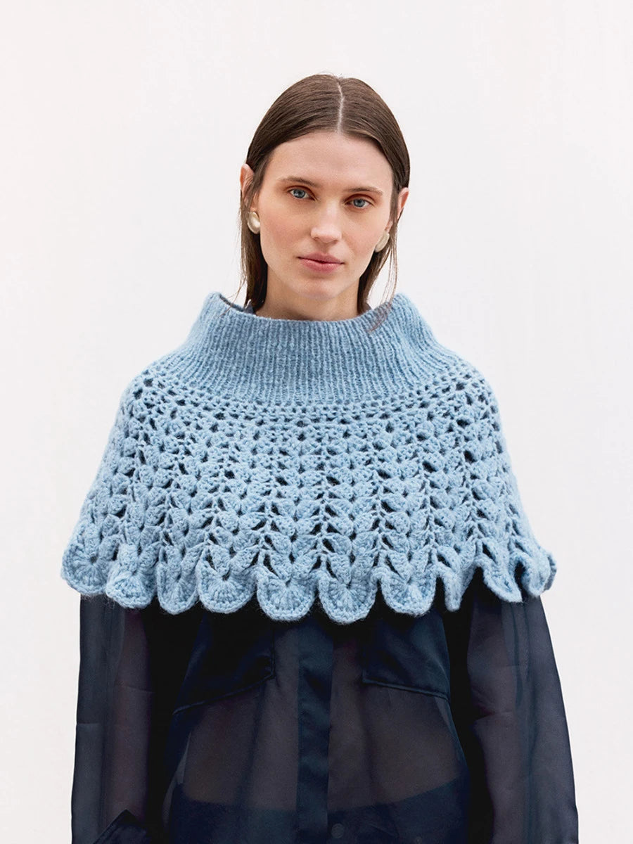 Flowerfield Poncho / 2606 DIY / No. 15 / Single Pattern by Sandnes Garn - Must be purchased Sandnes Garn Yarn
