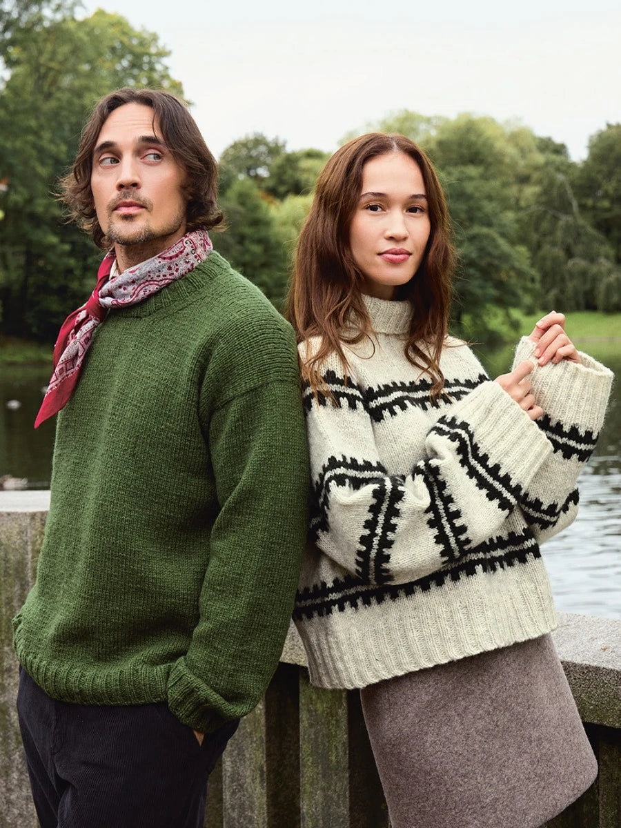Ridge Sweater / 2513 Atlas / No. 1 / Single Pattern by Sandnes Garn