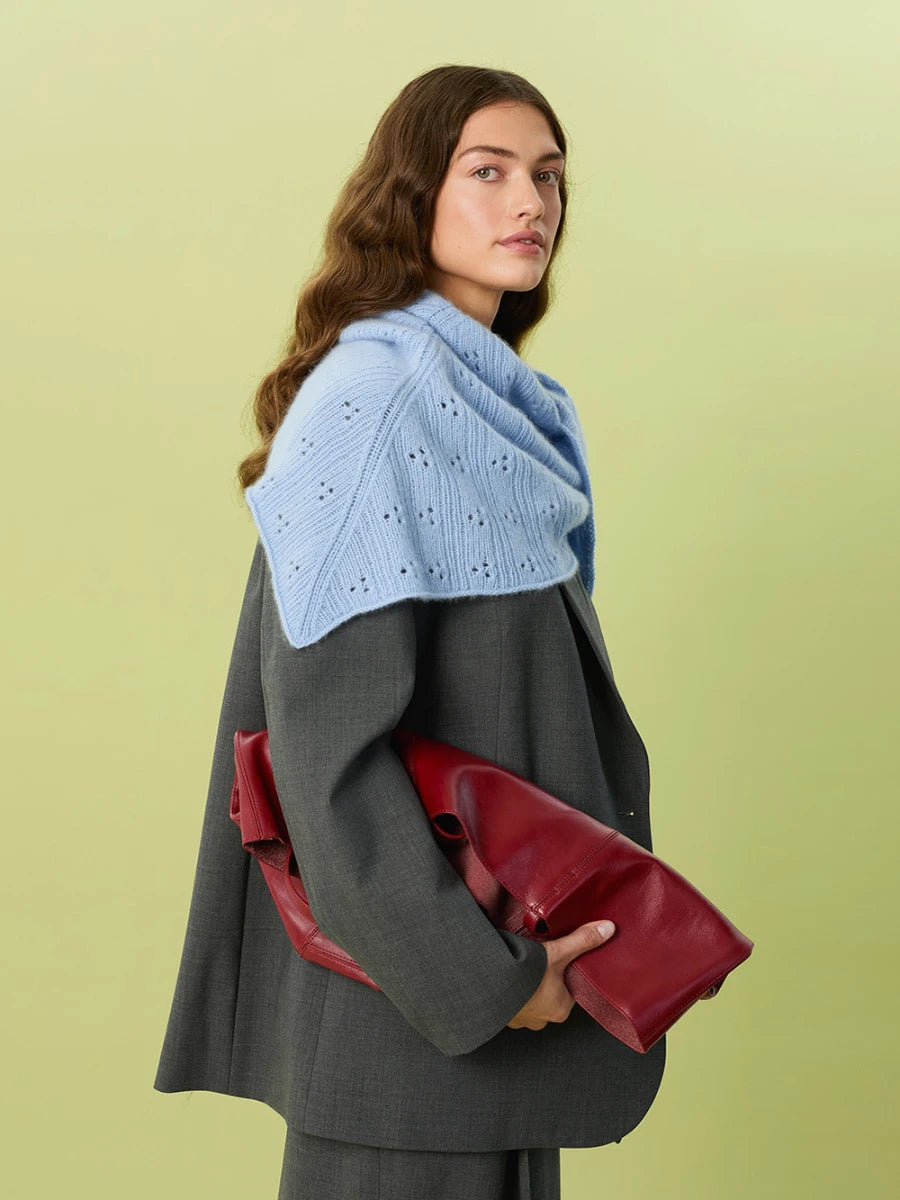 Miu Pointelle Shawl / 2607 Cashmere / No. 3 / Single Pattern by Sandnes Garn - Must be purchased Sandnes Garn Yarn
