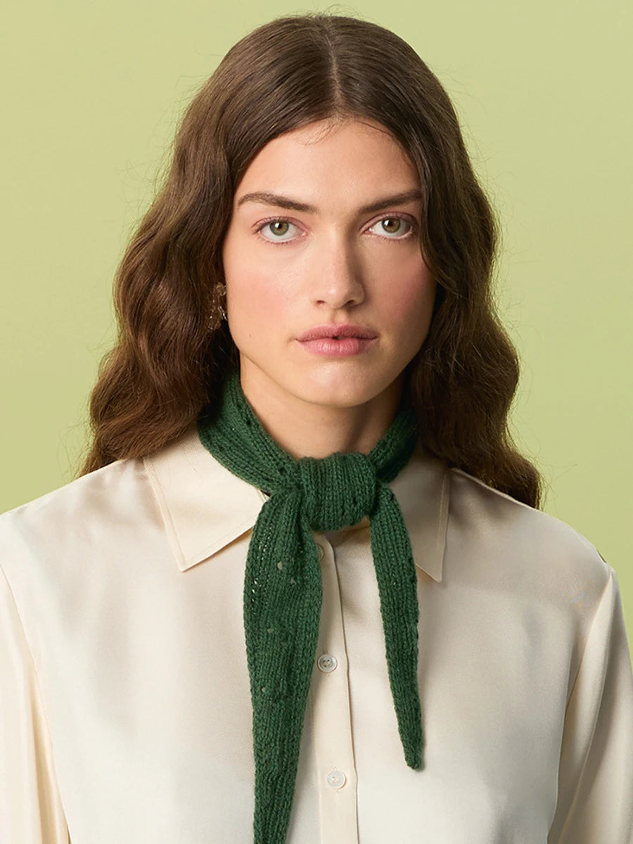 Miu Pointelle Scarf / 2607 Cashmere / No. 1 / Single Pattern by Sandnes Garn - Must be purchased Sandnes Garn Yarn