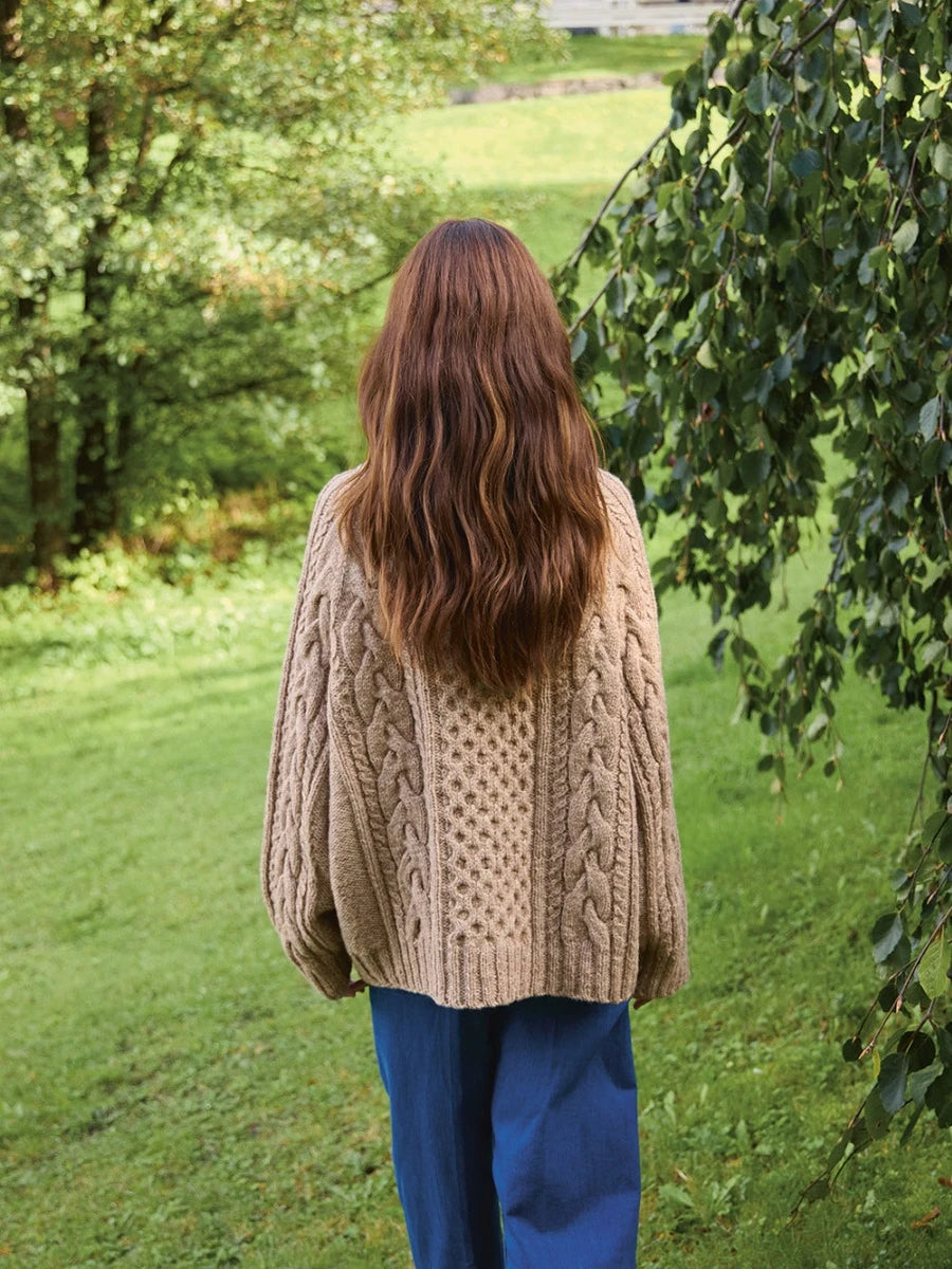 Wilbur Cable Sweater / 2513 Atlas / No. 4 / Single Pattern by Sandnes Garn