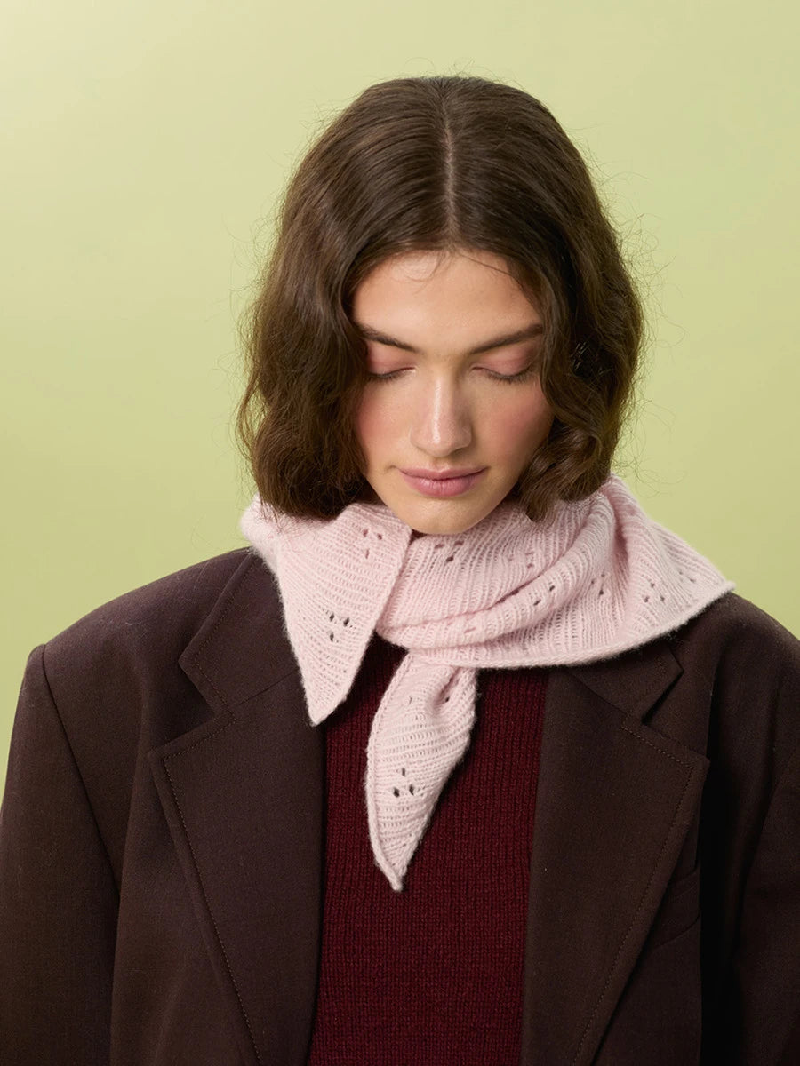 Miu Pointelle Shawl / 2607 Cashmere / No. 3 / Single Pattern by Sandnes Garn - Must be purchased Sandnes Garn Yarn