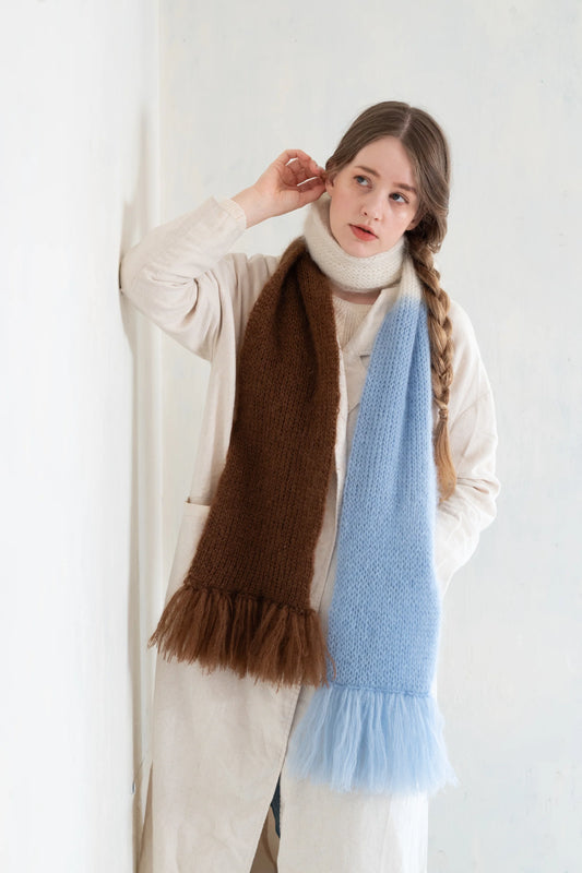 AURORE SCARF Knit Kit by MAJO Garn