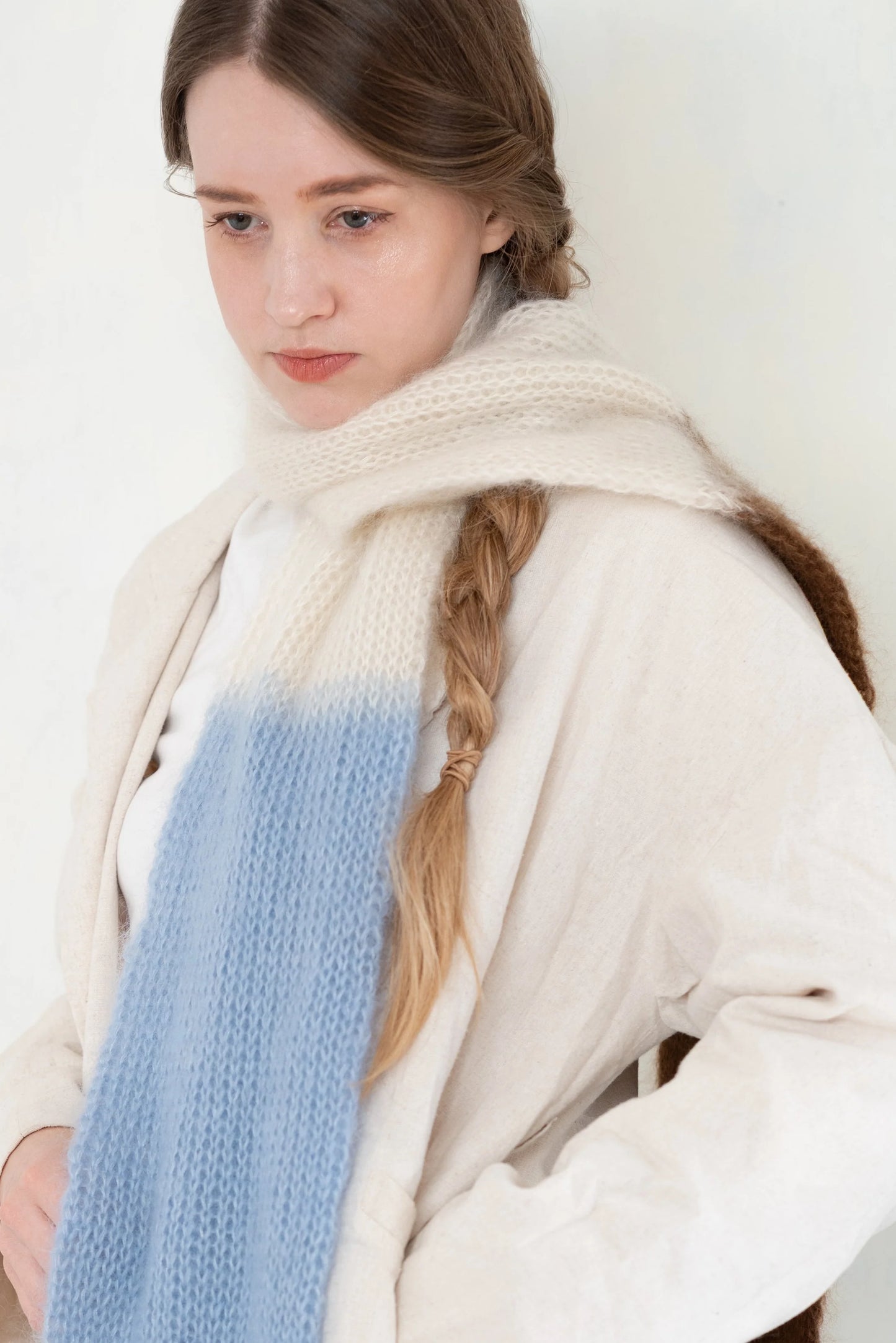 AURORE SCARF Knit Kit by MAJO Garn