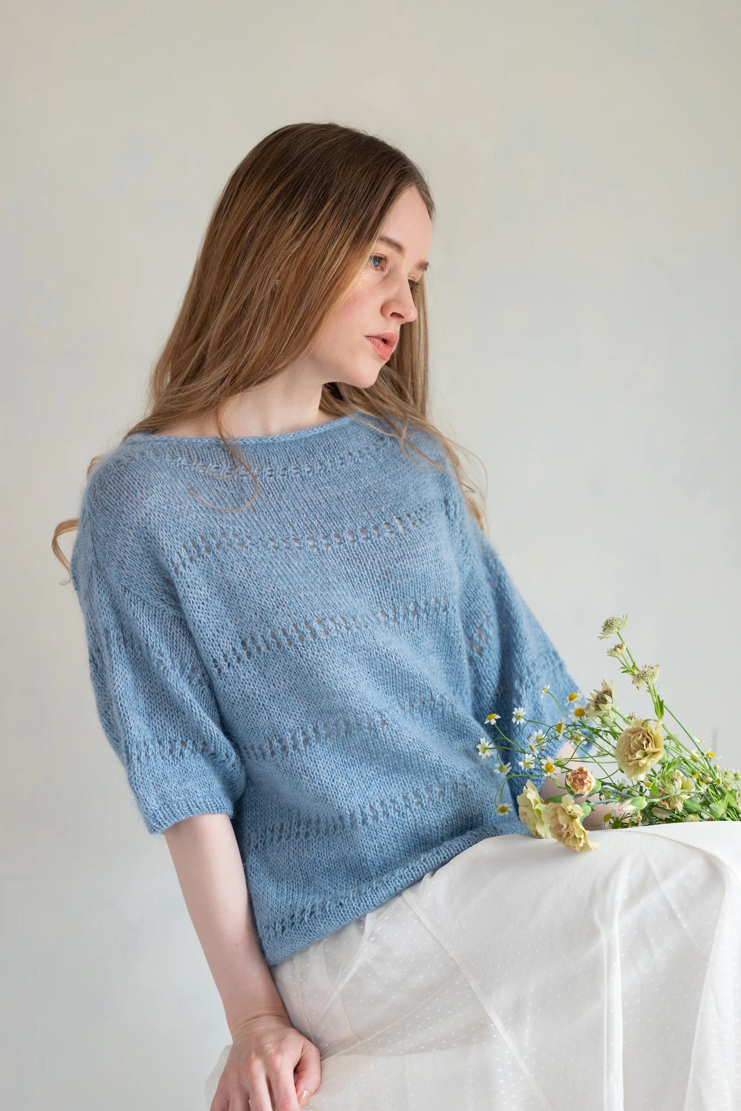 INÈS BLOUSE Knit Kit by MAJO Garn