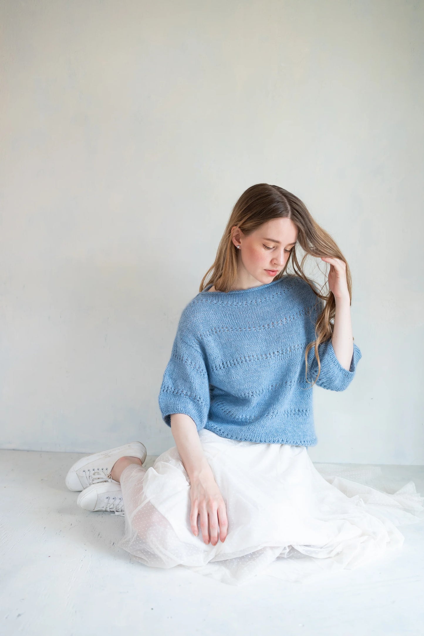 INÈS BLOUSE Knit Kit by MAJO Garn