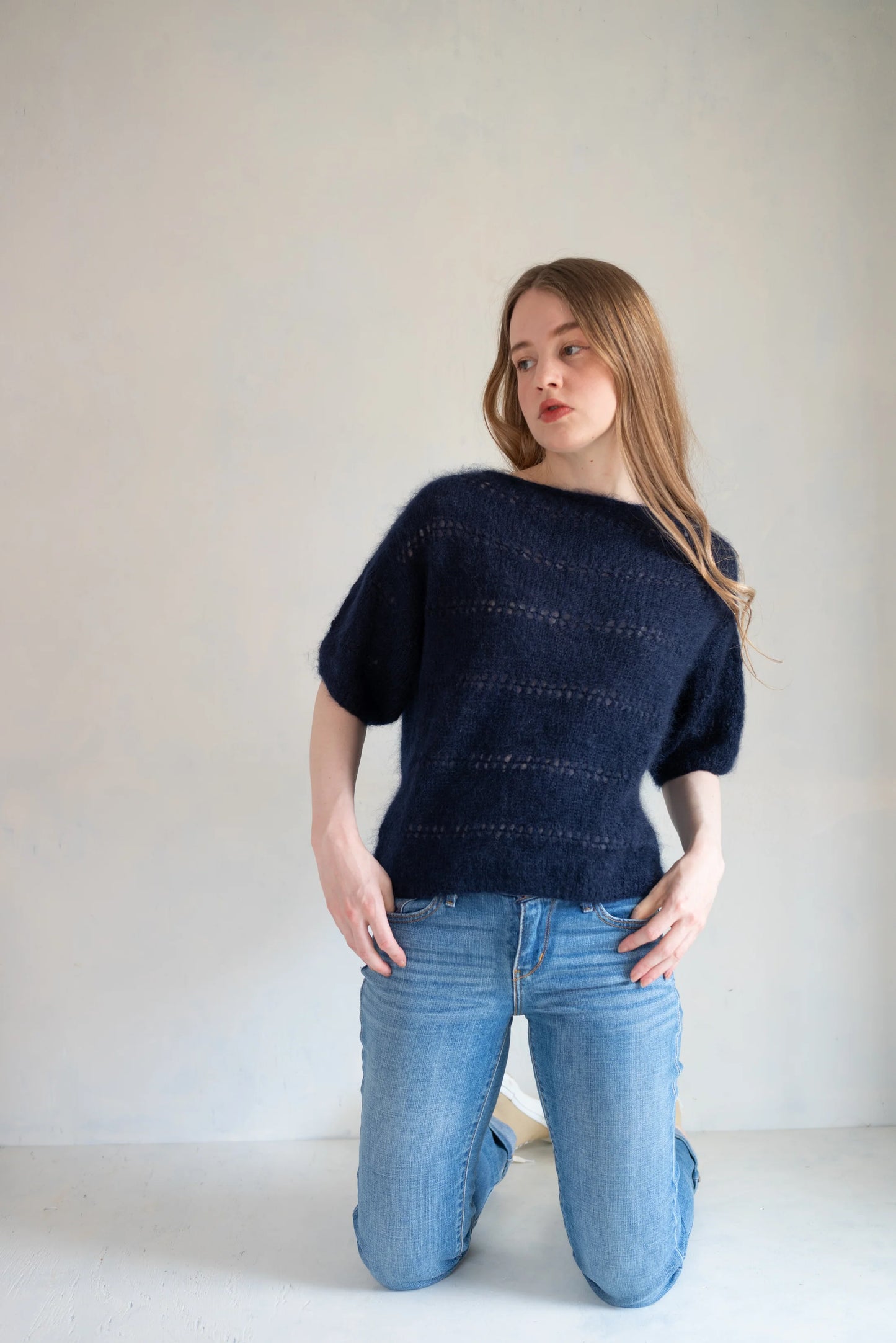 INÈS BLOUSE Knit Kit by MAJO Garn